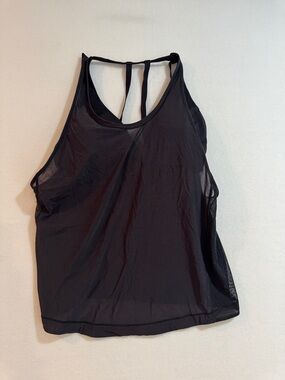 lululemon athletica Black Performance Mesh Tank